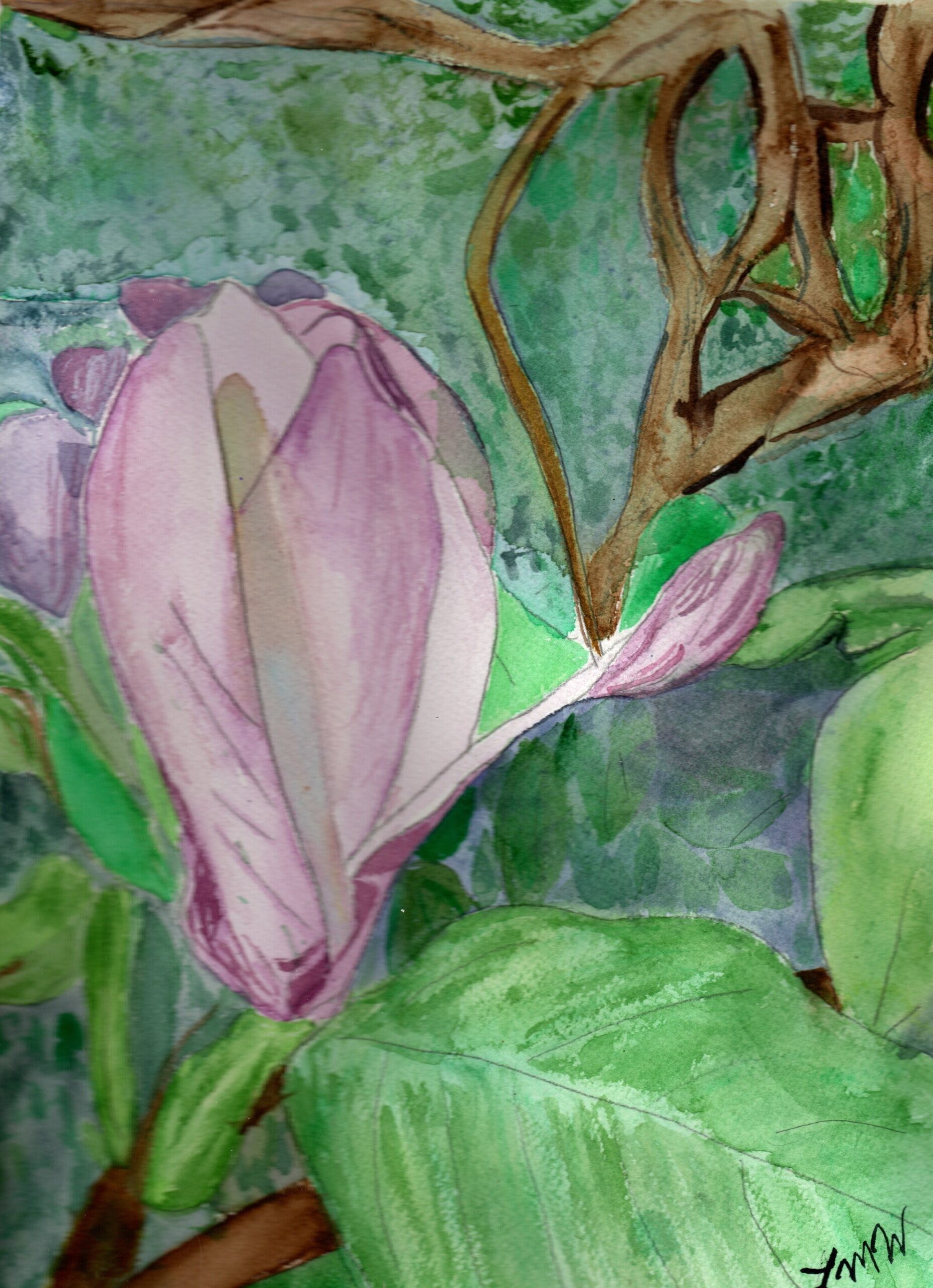 Atlanta Blooms watercolor print 2